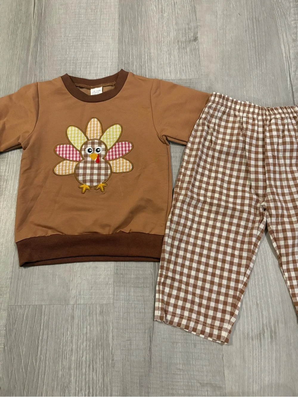 Toddler Boutique Thanksgiving Pants Set..18-24M